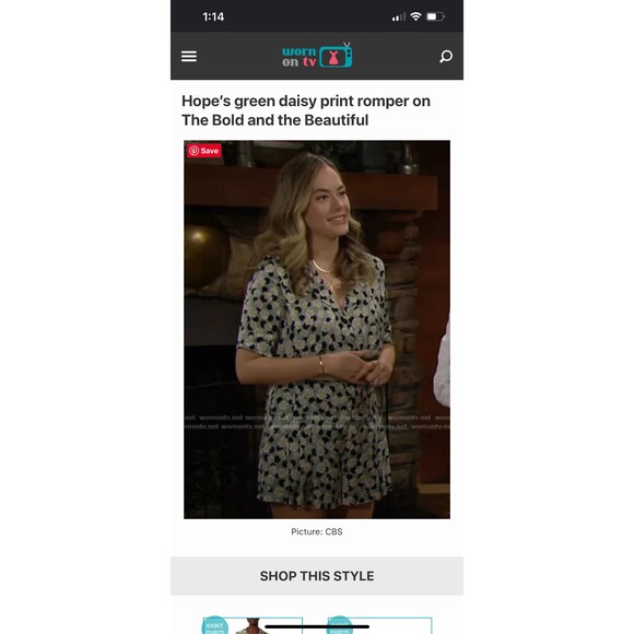 NWOT Sandro Daisy Print Satin Romper Size 4 (Seen on The Bold and the Beautiful) - Picture 11 of 11